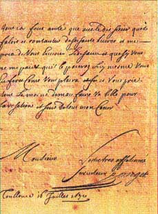 Pierre Puget's letter
